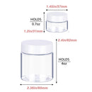 4OZ Slime Containers with Lids + 20 Gram Round Samples Jars (Set of 24)- Empty Small Plastic Containers with Lids for Slime, Lip Scrub, Lotions, Body Butters and Craft Storage Bonus Labels + Spatulas AMORIX