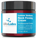 Lemon Verbena Neck Firming Cream – Tightening & Lifting Moisturizer for Loose, Wrinkled or Sagging Skin on Neck, Decollete & Chest – Best to Prevent Turkey/Crepe Neck – 2 fl oz QRxLabs