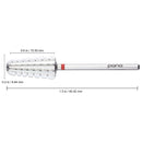 PANA Nail Carbide Volcano Bit - Two Way Rotate use for Both Left and Right Handed - Fast remove Acrylic or Hard Gel - 3/32" Shank - Manicure, Nail Art, Drill Machine (3x Coarse, Silver) PANA
