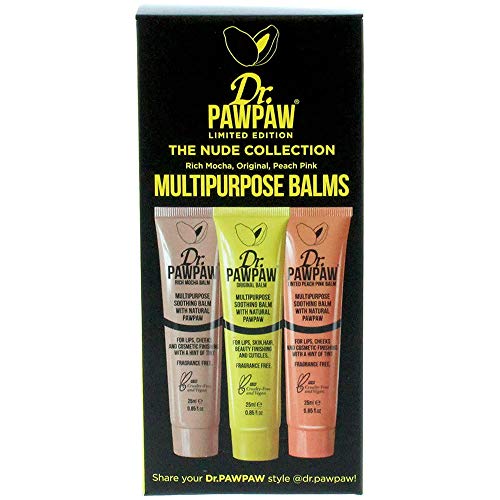 Dr. Pawpaw Multi-Purpose Balm | No Fragrance Balm, for Lips, Skin, Hair, Cuticles, Nails, and Beauty Finishing | 25 ml (Nude Collection, 1 Pack) Dr. PAWPAW ORIGINAL BALM