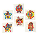 Under The Big TOP Tattoos (72PC) - Apparel Accessories - 72 Pieces Fun Express