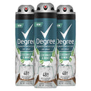 DEGREE Men Antiperspirant Deodorant Spray Coconut & Mint 48-Hour Protection,3.8 Ounce, 3 Count DEGREE