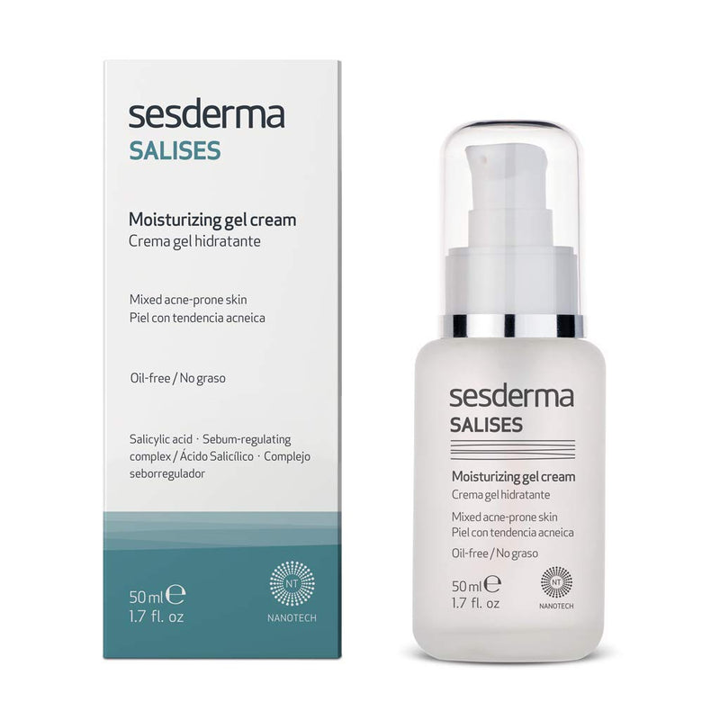 Sesderma SALISES Moisturizing Gel Cream, 1.7 Fl Oz Sesderma