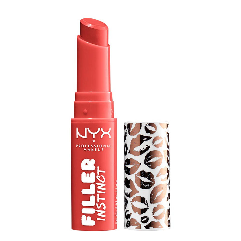 NYX PROFESSIONAL MAKEUP Filler Instinct Plumping Lip Color, Lip Balm - Besos (Coral Red) NYX PROFESSIONAL MAKEUP Store