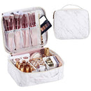 Stagiant Makeup Bag,Travel Makeup Bag, Makeup Organizer Bag for Women,Make up Case Cosmetic Brushes Toiletry Bags,Marble Stagiant