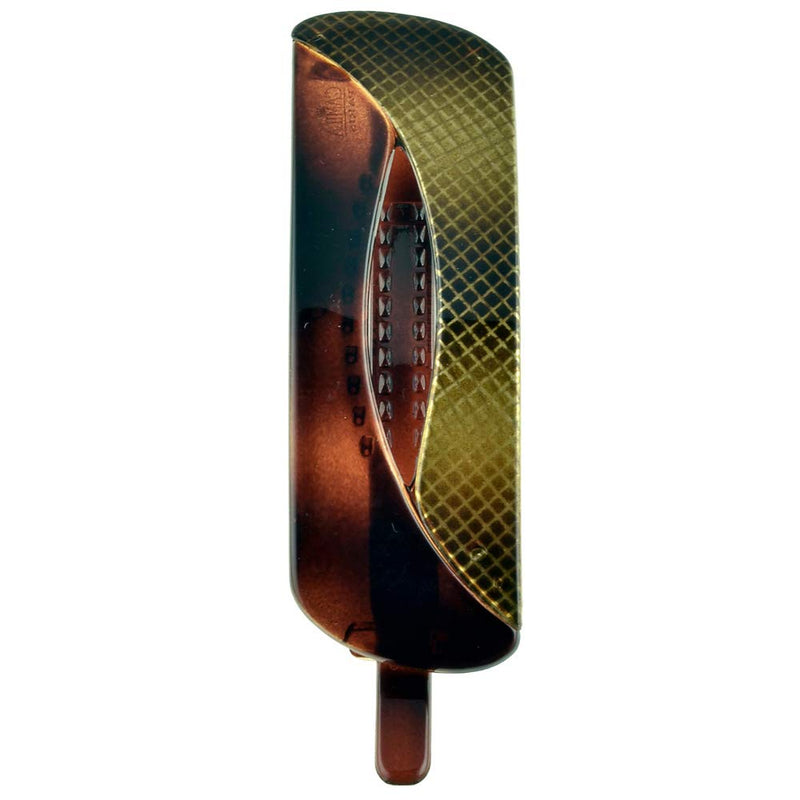 Camila Paris CP2676 French Hair Barrette Clip for Girls Metal Free Closure, Tortoise and Gold, Strong Hold Grip Hair Clips for Women, No Slip Durable Styling Girls Hair Accessories, Made in France Camila