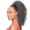 Alicia Beauty Foxy Silver Colletions, Synthetic Curly Style Long Hair Piece Instant accessories, Domes and Drawstrings - DS013 (60) Foxy Silver