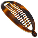 Camila Paris CP2 6 inch French Banana Clip Hair Comb Classic Girls Updo Flexible Ponytail Holder Interlocking Banana Combs, Large, Fashion Durable Styling Hair Accessories for Women, Made in France Camila