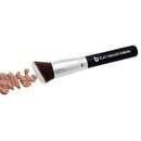 Flat Angled Kabuki Bronzer Brush - Beauty Junkees Contour Brush with Soft Dense Synthetic Bristles for Contouring, Blending, Buffing with Powder Cream Liquid Cosmetics, Vegan Makeup Brushes Beauty Junkees