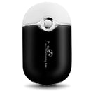 GreenLife® USB Rechargeable Portable Mini Fan Cooling Fan Bladeless Handheld Eyelash dryer Mini Handheld Fan Air Conditioning Blower for Eyelash Extension (Black) GreenLife