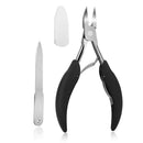 Toe Nail Clippers for Thick Ingrown Toenails, Heavy Duty Podiatrist Toenail Clipper with Easy Grip Handle, Stainless Steel Nails Scissors for Seniors, Men, Adults (Included One Nail File) RUOSONG