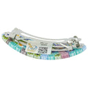 GlassOfVenice Murano Glass Millefiori Oval Hair Clip - Pastels GlassOfVenice