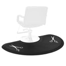 OmySalon 1/2'' Thick Anti Fatigue Mat for Hairstylist Standing, 3'x5' Barber Floor Matt with Scissor Under Salon Chair, Hair Cutting Hairdressing Equipment OmySalon
