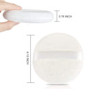 Teenitor 4 Inch Powder Puff, Ultra Soft Washable Large Round Velour Body Powder Puff Loose Powder Puff , 4 Pcs Teenitor