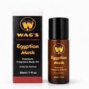 WagsMarket Egyptian Musk Oil, Choose from Roll On to 0.33oz - 4oz Glass Bottle, (0.33oz Roll On) Infinity Warehouse