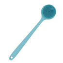 DNC Soft Silicone Back Scrubber Shower Bath Body Brush with Long Handle, BPA-Free, Hypoallergenic, Eco-Friendly (Blue) DNC Store