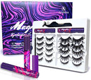Arishine 3D 5D Magnetic Eyelashes Kit Magnetic Eyeliner For Use with Magnetic False Lashes Natural Look-No Glue Needed Arishine