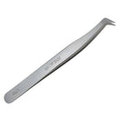 LASHVIEW LT02 Application Tweezers for Individual and 3D 6D Volume Mink Eyelash Extensions Curved Point Tweezers Professional Stainless Steel Precision Tweezers (LT02) LASHVIEW