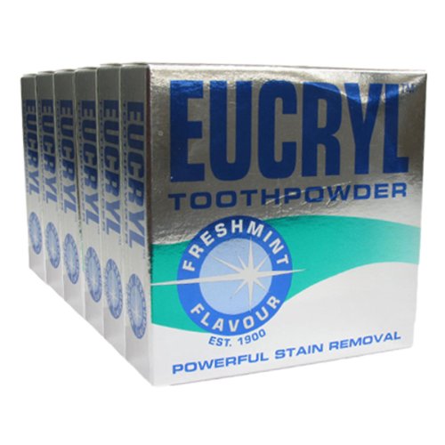 Eucryl Smokers Tooth Powder Freshmint Flavour (50g) - Pack of 6 Eucryl