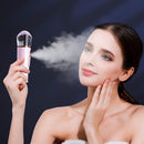 Nano Facial Mister with Skin Analyzer Moisture Tester, FANTEXY Portable Mini Cool Face Mist Steamer with USB, Handy Facial Sprayer for Eyelash Extensions, Face Moisturizing,Hydration Refreshing FANTEXY