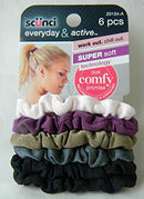 Scunci Everyday & active Work out Chill Technology Our Comfy Promise 6 Count Scunci