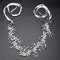 MA STRAP Handmade Crystal Rhinestones Headband Floral Headpiece Wedding Bridal Hair Accessories MA STRAP