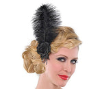 Amscan Roaring 20S Costume Party Jazzy Flapper Flower Hair Clip, Black, One Size amscan