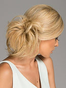 Natural Tone Hair Wrap HT4 Darkest Brown - Christie Brinkley 6" Overall Length Heat Friendly Textured Hairpiece Fun Bun Chignon Hair2wear