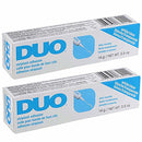 DUO Striplash Adhesive Clear for Fake Lash, Waterproof and Long-Lasting, Seamless Strip-Lash Application, Safe for Sensitive Skin and Eyes, 0.5-Ounce, 2-Packs DUO