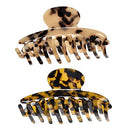 Hair Claw Clips for Women, 2 PCS Large Banana Hair Clips for Thick Hair French Design Strong Hold Big NoSlip Hair Clips for Girls Thin Hair HUIBAO