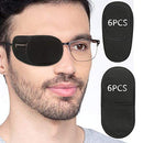 Eye Patches for Adults Kids - VEEJION 12 Piece Eye Patch for Glasses Treat Lazy Eye Amblyopia Strabismus for Left or Right Eyes (Black) VEEJION