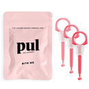 2 in 1 Clear Aligner Chewies and Removal PUL Tool Combo for Invisalign Removable Braces and Trays By The Pultool (3 Pack, Pink) The Pultool