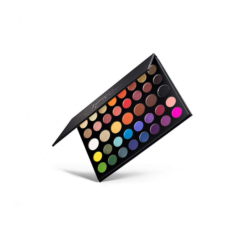 Morphe x James Charles The Mini Palette - 39 Eyeshadows and Pressed Pigments - Perfect for On-The-Go Glam - Matte, Metallic, and Shimmer shades MORPHE