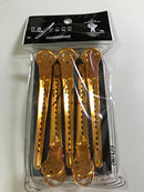 Pack of 5 YS Park Hair Sectioning L-Clips for Hair Salons & Stylists (gold) Y.S.PARK