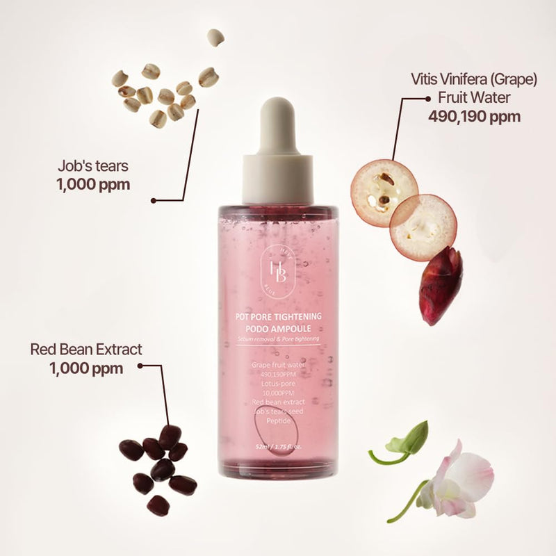 Pot Pore Tightening Podo Ampoule - Pore Tightening, Korean Skincare, Hypoallergenic, Moisturizing, Pore Care, Face Serum, Skin Density Improvement, Skin Elasticity, Mother's Day Gift Infinity Warehouse