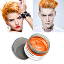 Orange Temporary Hair Dye Wax Natural Instant Hair Color Wax Pomades 4.23 oz ,Hair Styling Clay for Party, Cosplay , Halloween,Christmas VOLLUCK