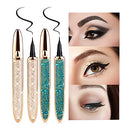 Coosa 2PCS Diamond Self-adhesive Eyeliner Pen Magnetic Eyeliner Kit Quick-Drying Waterproof Longlasting Liquid Eyeliner No Glue Needed (A) Coosa beauty