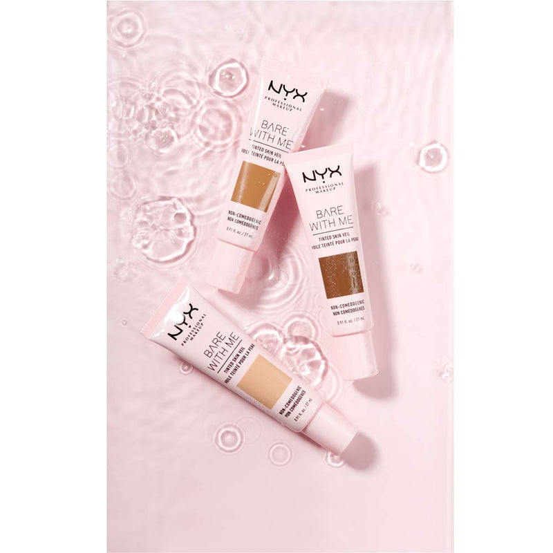 NYX PROFESSIONAL MAKEUP Bare With Me Tinted Skin Veil, Lightweight BB Cream - Cinnamon Mahogany NYX PROFESSIONAL MAKEUP