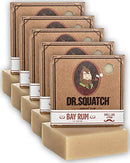 Dr. Squatch All Natural Bar Soap for Men with Zero Grit, 5 Pack, Bay Rum Dr. Squatch