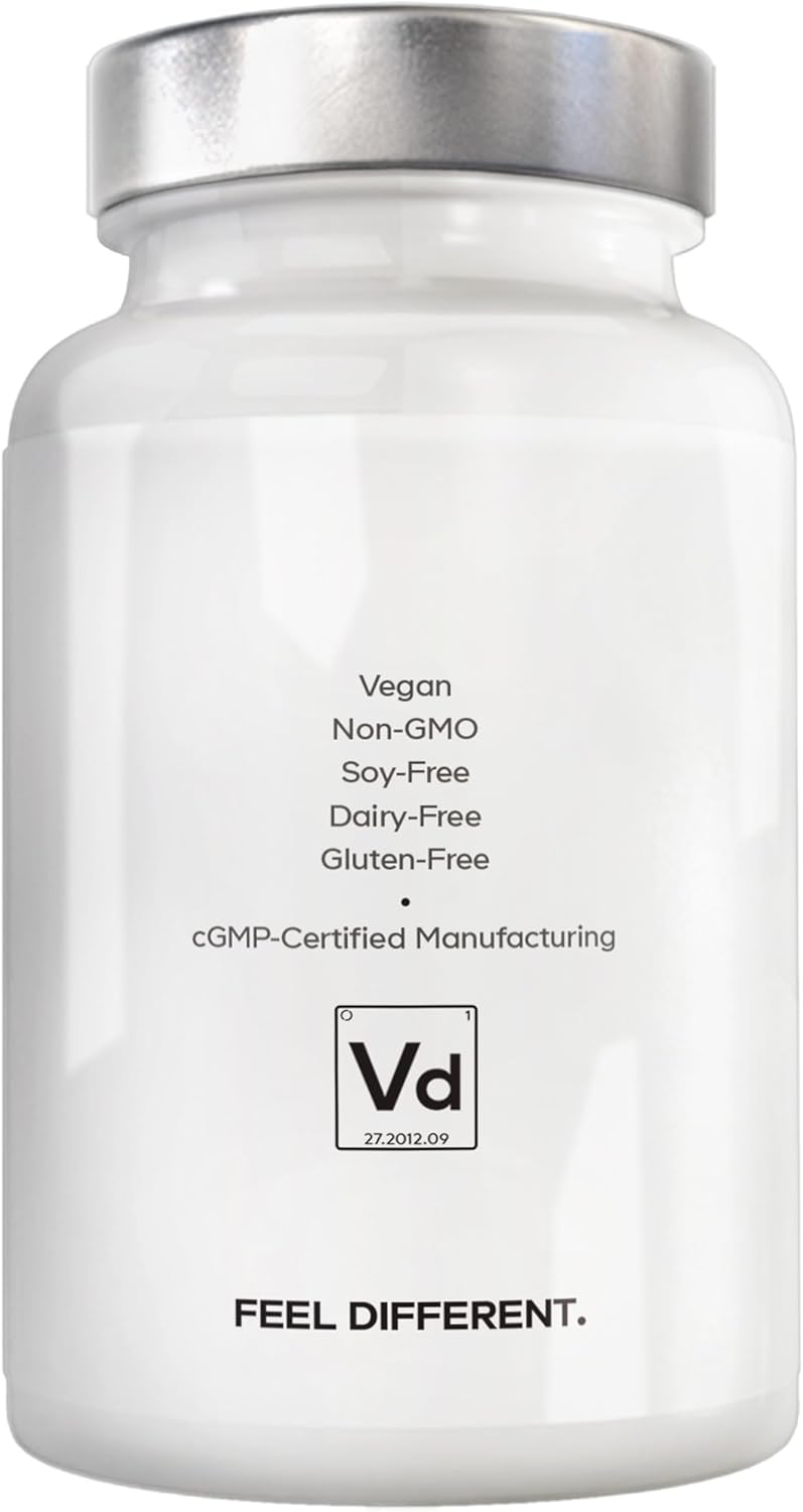 Amen Vitamin D, K2 & Zinc, Cholecalciferol D3 5000 IU, Organic Whole Food Blend with Apple, Blueberry, Cranberry, Elderberry Powder Fruits, Vegan Supplement, D3 K2 Vitamins, Non-GMO - 60 Capsules Infinity Warehouse