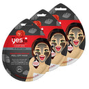 Yes To Tomatoes Clear Skin Detoxifying Charcoal Peel-Off Mask for All Skin Types To Detoxify Skin & Peel Away Impurities, 3 Count, Pack of 3 Yes To Store