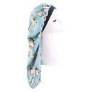 Extra Long Silky Satin Bonnet Sleep Cap Long Bonnet Cap for Braids Hair Loose Cap (Blue Flowers) SuperiMan