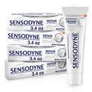 Sensodyne Repair and Protect Whitening Toothpaste, Toothpaste for Sensitive Teeth and Cavity Prevention, 3.4 oz (Pack of 4) Sensodyne