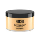 Sacha BUTTERCUP No Color Mini Setting Powder. No Ashy Flashback. Blurs Fine Lines and Pores. Loose, Translucent Face Powder to Set Makeup Foundation or Concealer. For All Skin Tones, 0.35 oz. Infinity Warehouse