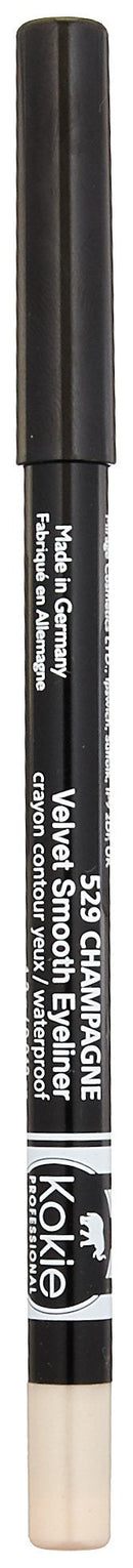 Kokie Cosmetics Waterproof Velvet Smooth Eyeliner Pencil, Champagne, 0.042 Ounce Kokie