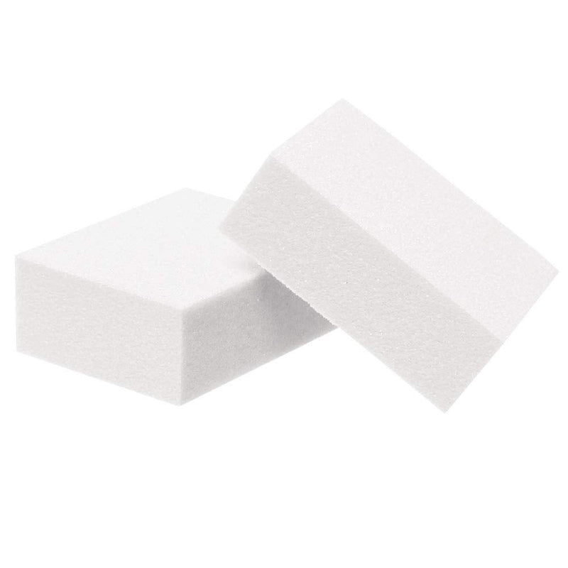 ForPro Mini Buffing Block, White, 240/240 Grit, Double-Sided Manicure and Pedicure Nail Buffer, 1.5” L x 1” W x 0.5” H, 24-Count ForPro Professional Collection
