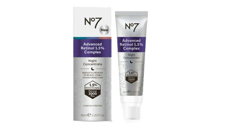 No 7 Advanced Retinol 1.5% Complex Night Concentrate Full Size 30mL No.7
