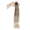 Full Shine 14 Inch Remy Hair Extensions Glue in Hair Color 8 Ash Brown Fading to 60 Blonde 20pcs 50g Balayage Tape in Hair Extensions Remy Human Hair Seamless Extensions For Beauty Supply Full Shine Store