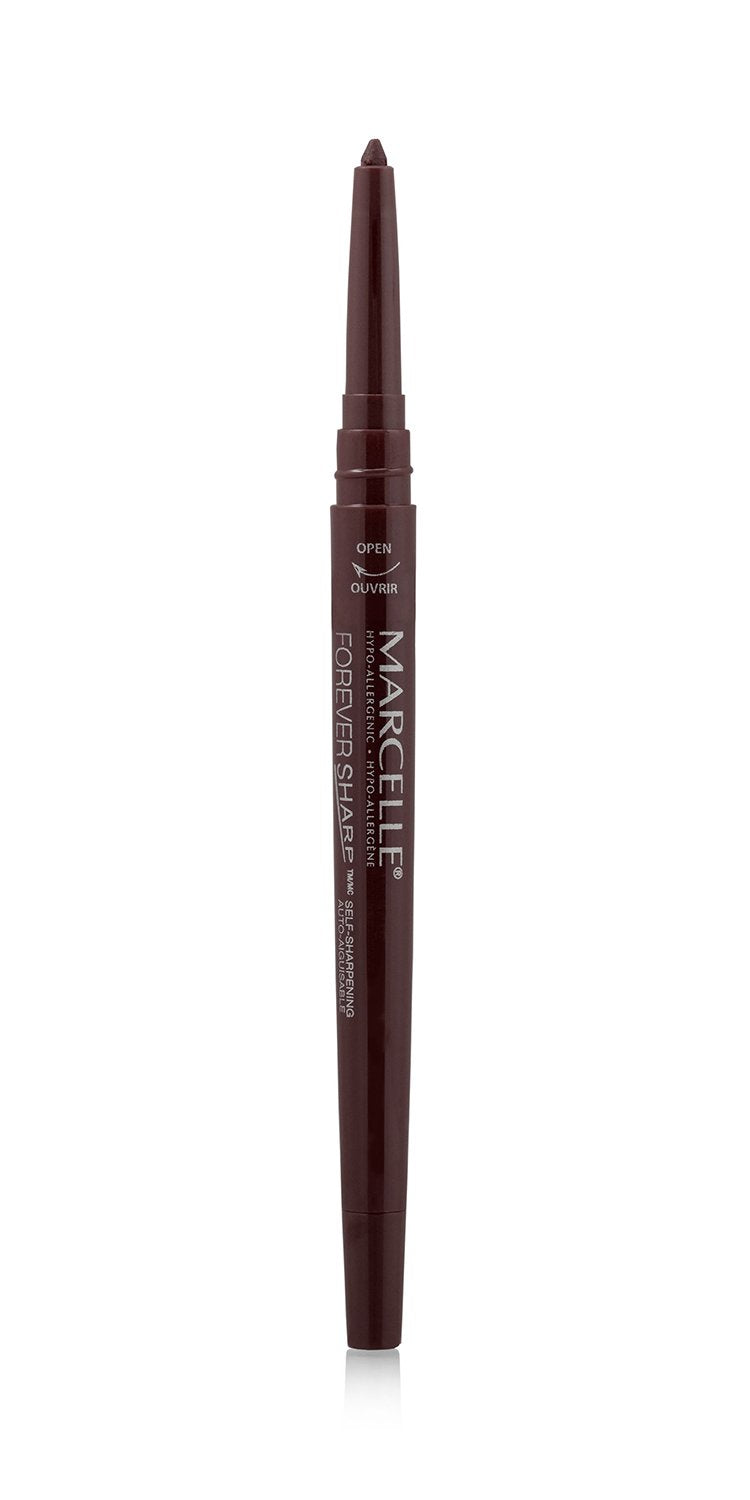 Marcelle Forever Sharp Waterproof Kohl Eyeliner, Dark Brown, Hypoallergenic and Fragrance-Free, 0;25 g, 0;008 oz MARCELLE