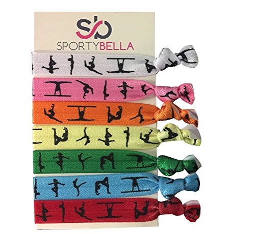 Infinity Collection Gymnastics Hair Ties- Girls Gymnastics Hair Accessories- Gymnastics Elastics for Gymnast Infinity Collection